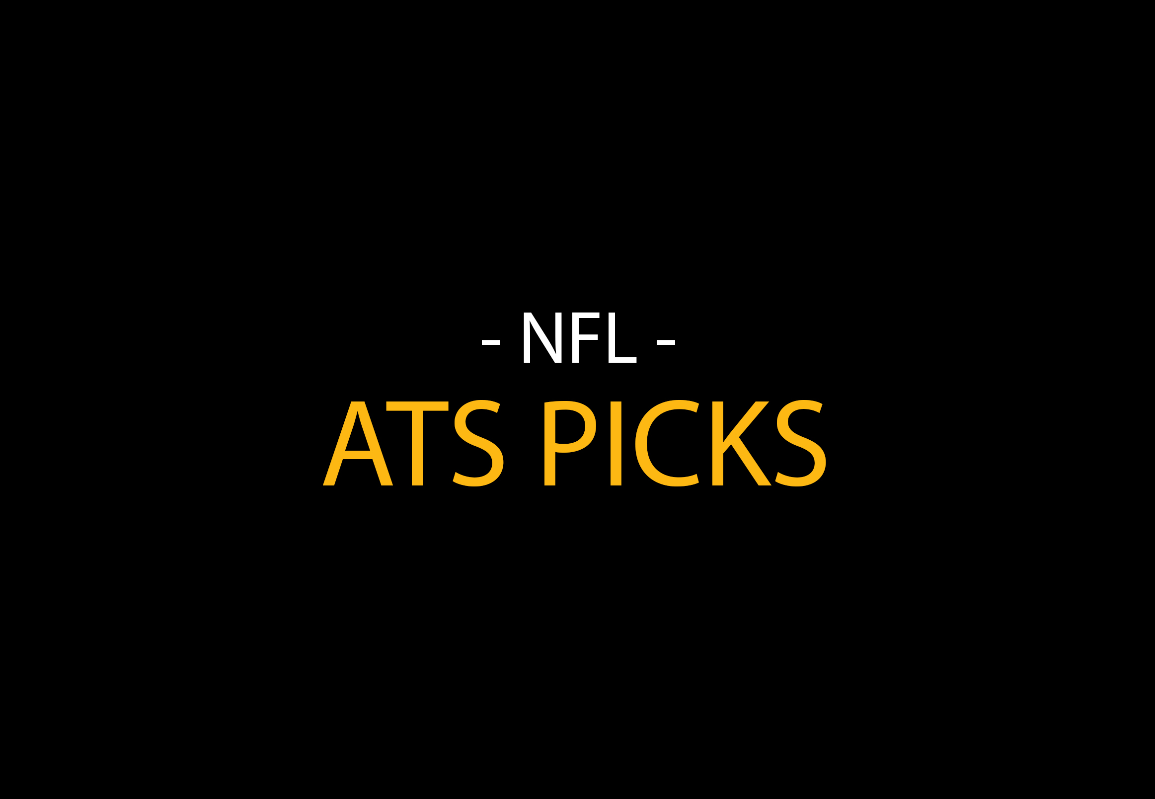 NFL ATS Picks